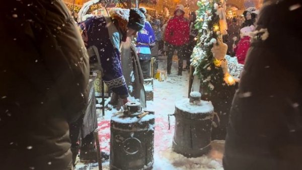 ЗИМНИЙ ВЕЧЕР В МОСКВЕ ❄️ Тихая прогулка под пушистым снегом