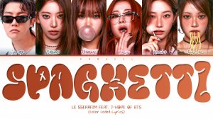 LE SSERAFIM, j-hope SPAGHETTI (Перевод на русский) (Color Coded Lyrics)