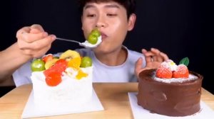 Мукбанг торты Еда на камеру