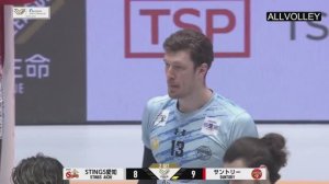 Волейбол. ДжейТЕКТ Стингс — Сантори Санбёрдз. Матч 1