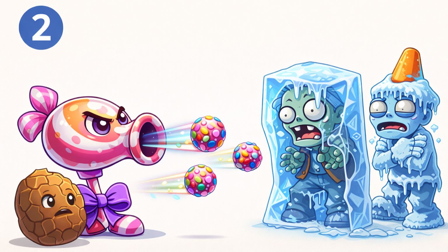 Продолжение растения против зомби. Мод для детей. Открыли конфетный горохострел смотреть онлайн