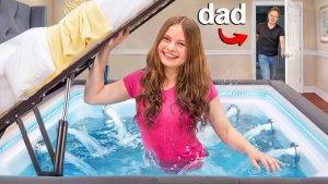 Salish Built a SECRET HOT TUB In Her Bedroom