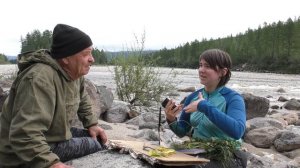 Оля - ботаник в нашей экспедиции по Токинско - Становому нац . парку
