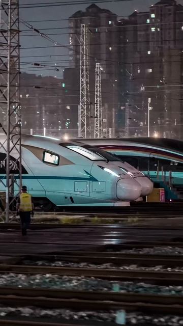 Скоростные поезда Китая с высоты!