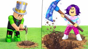 ДОБРАЛСЯ до ЦЕНТРА ЗЕМЛИ в симуляторе КОПАНИЯ РОБЛОКС! Папа и Дочка добывают руду под землей!