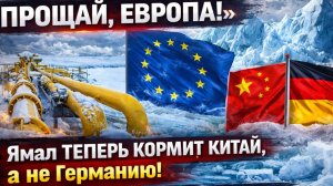 «ПРОЩАЙ, ЕВРОПА!» — Ямал ТЕПЕРЬ КОРМИТ КИТАЙ, а не Германию! ЕС замерзает без русского газа