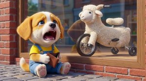 Маленький Щенок Хотел Велосипед В Форме Овечки, Но У Него Не Было Денег - Милый Подарок Его Мамы