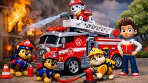 Развивающие Мультики ЩЕНЯЧИЙ ПАТРУЛЬ - Тушит Пожар! Пожарная машинка Игрушки Щенячий Патруль