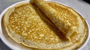 Чудесные блинчики! Воздушные пузырьки и легкая кислинка. Очень вкусно!