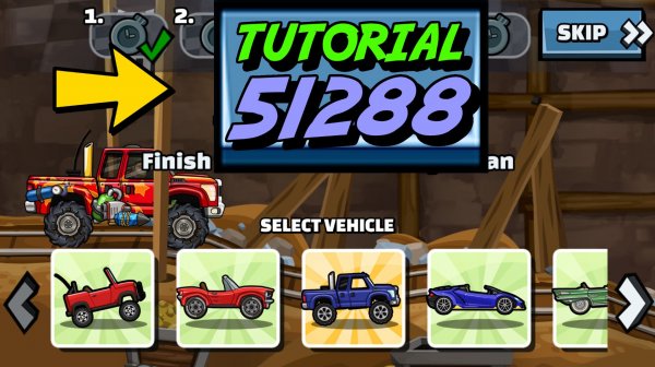✨ 51288 TUTORIAL ✨ (Persistence In Pain) - Hill Climb Racing 2
