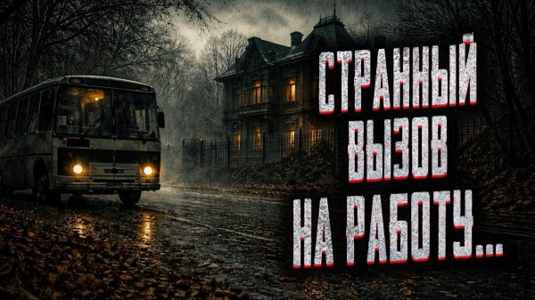 Странный вызов на работу. Страшные истории на ночь. Мистика. Страшилки на ночь.