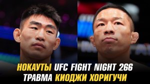 Нокауты UFC Fight Night 266 / Травма Киоджи Хоригучи / Сонг Ядонг бросил вызов