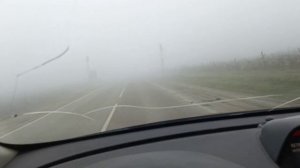 Дорога в Анапу. Туман в горах.