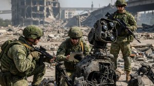 Путина солдаты. экспериментировали над новым оружием роботом. от нло.