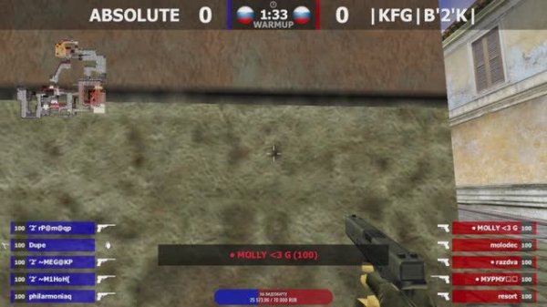 |KFG|B'2'K| -vs- ABSOLUTE | 1 карта | Шоу-Матч | @kn1feTV