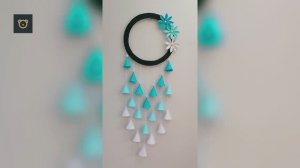 Бумажная подвеска на стену — объёмный декор из бумаги своими руками