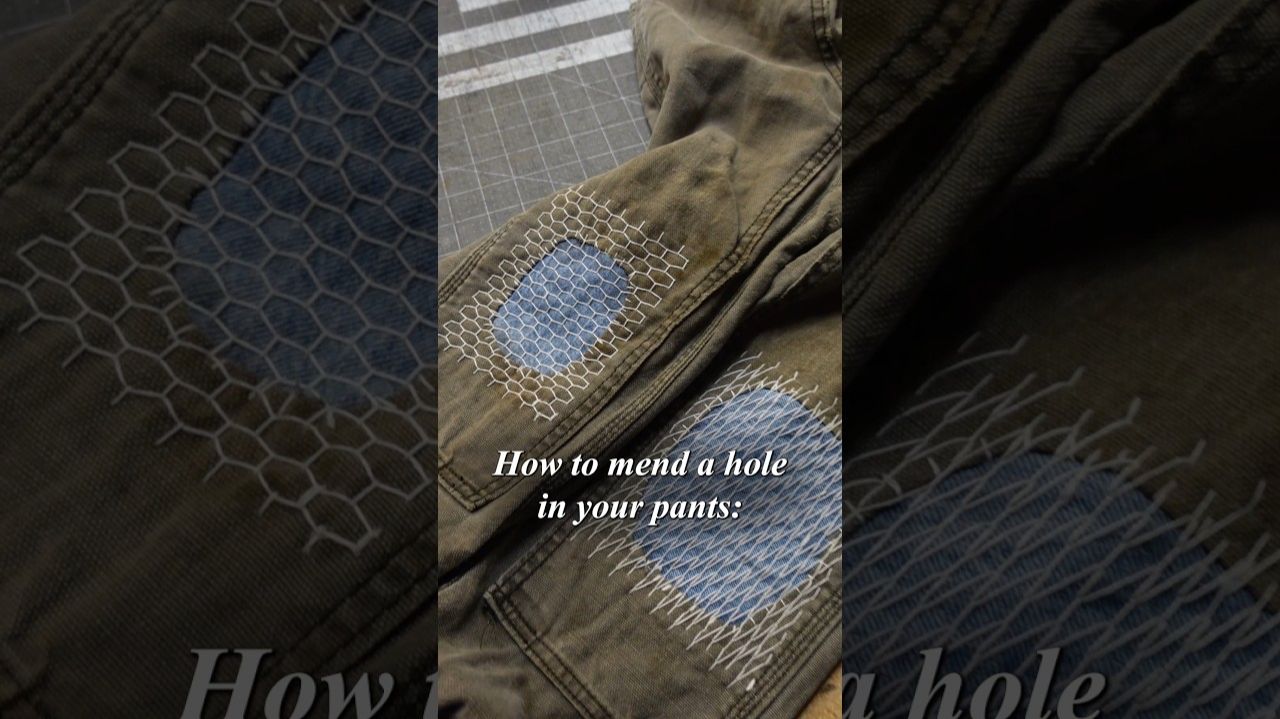 Как зашить дырку в штанах