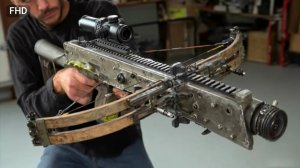 Самодельный автоматический арбалет, полный процесс создания.