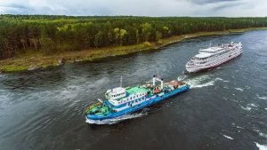 Казачинский порог  теплоход Максим Горький -2024 год