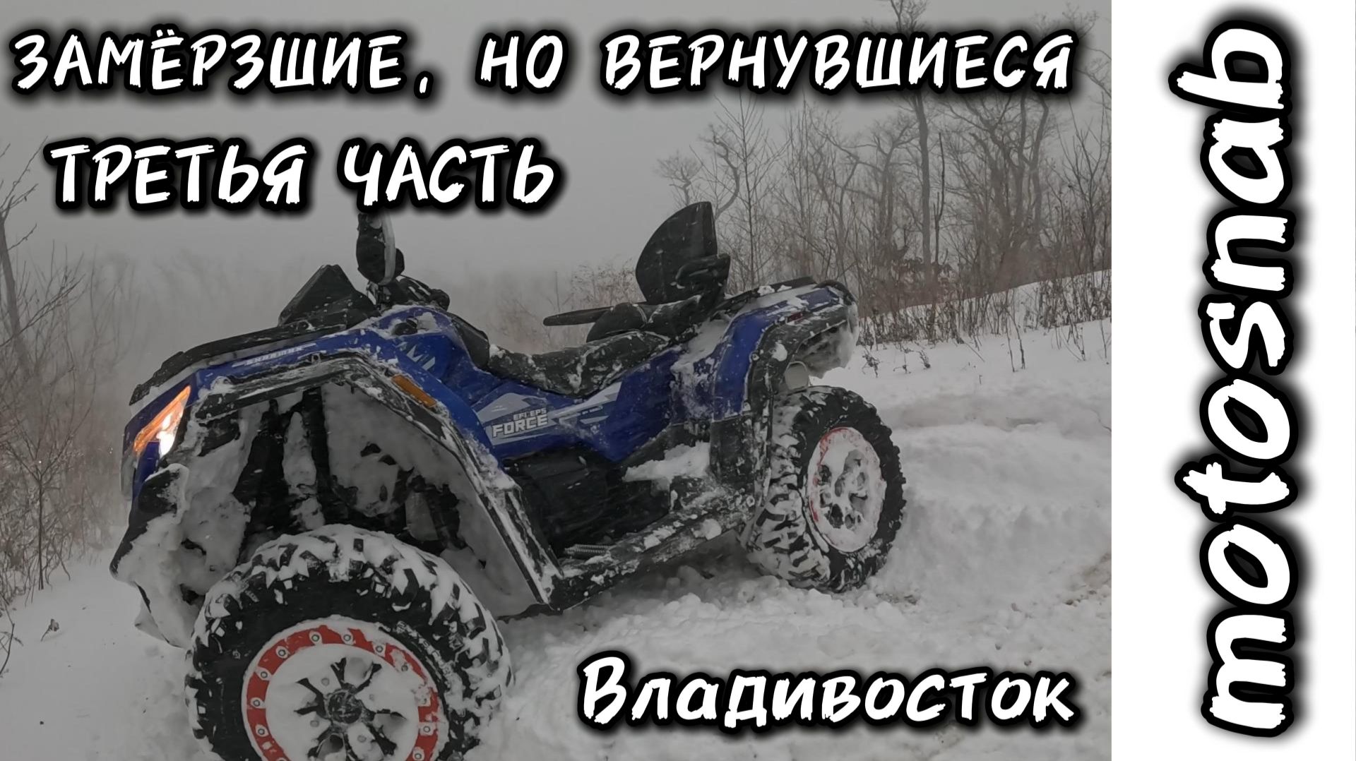 ЗАМЁРЗШИЕ, НО ВЕРНУВШИЕСЯ НА SHARMAX 1100 FORCE #motosnab #sharmax #atv #snow #квадроцикл #motovlog