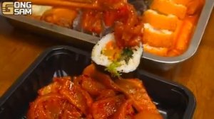Мукбанг ттокпокки, кимпбап, колбаса Кильбаса, сыр Еда на камеру