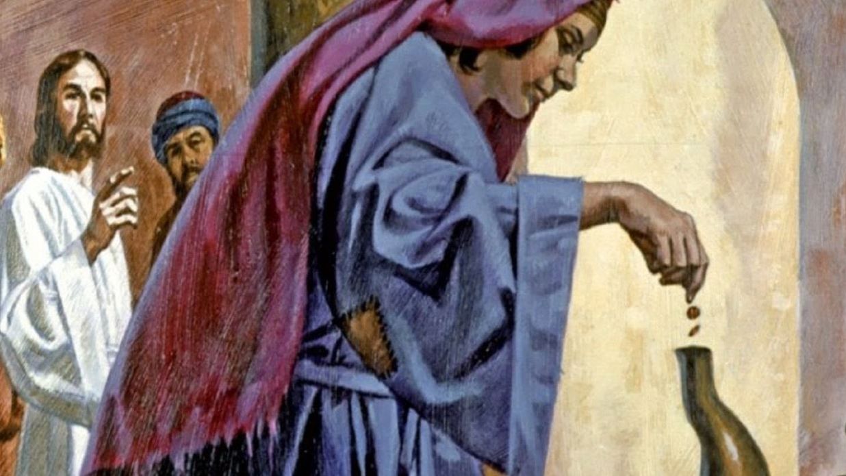 Две лепты вдовы (Лк. 20:45-21:4) смотреть онлайн