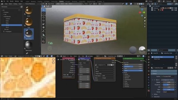 Stylized Kitchen Course in Blender p144 SK_S3_C37 Cookie Boxes