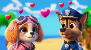 😂❤️ГОНЩИК ВЛЮБИЛСЯ В СКАЙ ЩЕНЯЧИЙ ПАТРУЛЬ В МАЙНКРАФТ МУЛЬТИК