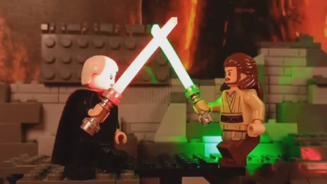 Квай-Гон против графа Дуку на Мустафаре