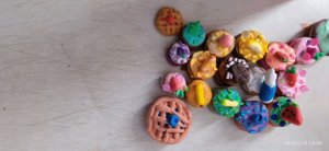 торт из воздушного пластилина