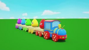 Развивающие видео для детей Изучаем цвета Песня поезда Чу-Чу-Чу Детские стишки и песенки для детей