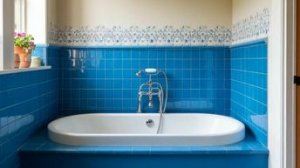 Бордюр для ванной от протекания между стеной и ванной.