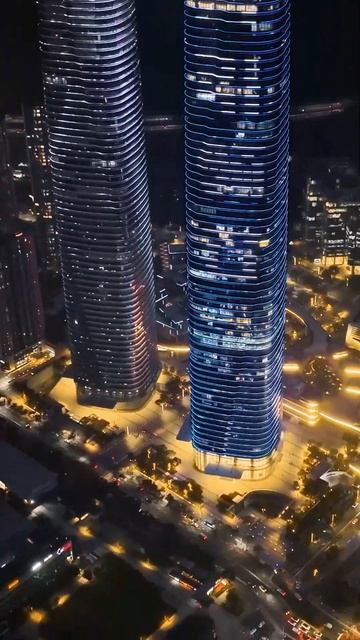 Башни-близнецы Shenzhen galaxy twin towers, самые высокие башни в Китае в районе Лунган, Шэньчжэнь