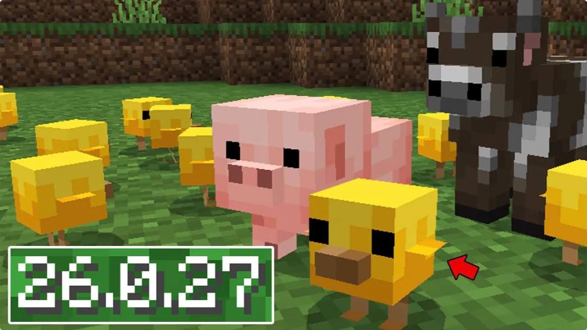 ВЫШЕЛ НОВЫЙ МАЙНКРАФТ БЕДРОК 26.0.27 ЦЫПЛЯТА, СВИНЯТА, КРОЛЯТА смотреть онлайн