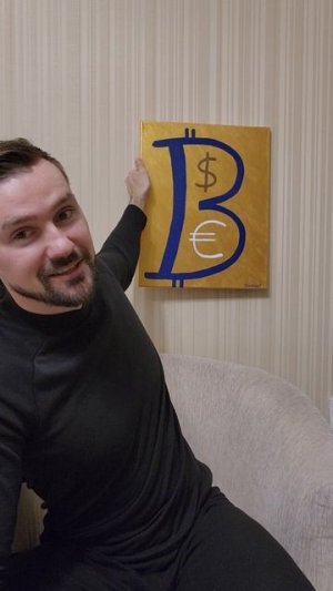 КАРТИНА "ФИНАНСОВАЯ СВОБОДА" / ХОЛСТ, АКРИЛ / ХУДОЖНИК - ЗАХАРКИН АРТ / СТИЛЬ КРИПТО-АРТ