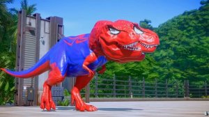 Динозавры. Спинозавр. Тиранозавр. Мегаладон. Индоминус Рэкс. Мультики про динозавров.