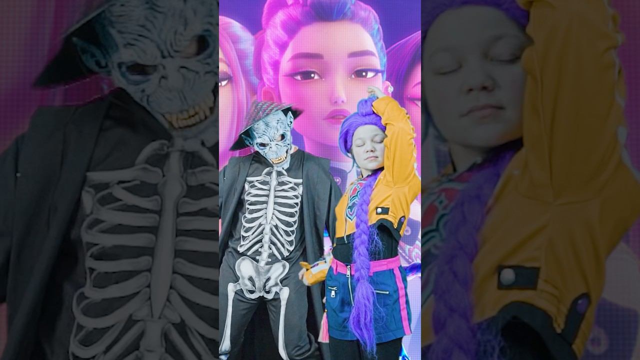 Real-life anime is a parody! #kpopdemonhunter #wednesday #strangerthings смотреть онлайн