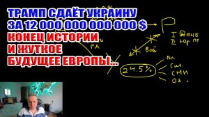 Трамп сдаёт Украину за 12 триллионов долларов. Конец истории Фукуямы и жуткое будущее Европы...