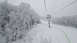 Снегопад в Манжероке