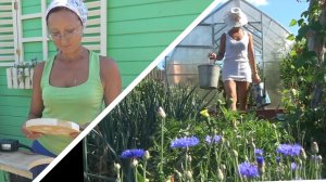 6 соток 11 июля 2021 года. Хроника. Изготовление подставки велосипеда есть отдельное видео.