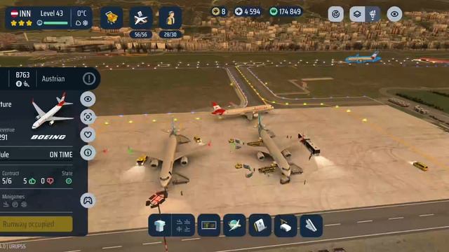 World of Airports. Gameplay record. Plane spotting. Innsbruck airport #56