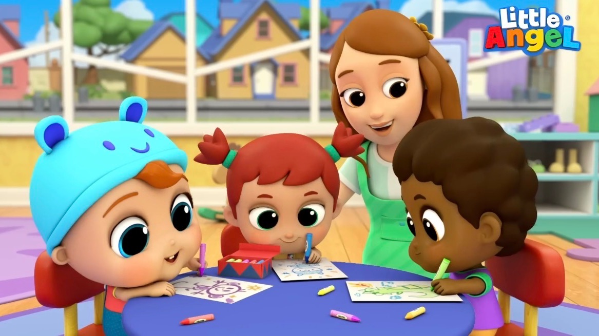 Учимся Хорошим Манерам | Обучающие Мультики Для Детей | Little Angel Русский смотреть онлайн