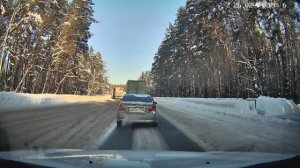 Пробка перед аварией (поездка на дачу)