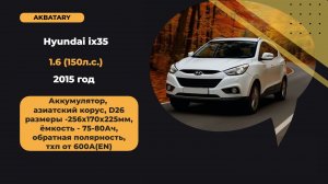 Аккумулятор на Hyundai ix 35 2015 год | Особенности плюсовой клеммы при замене АКБ на Хёндай и Кия
