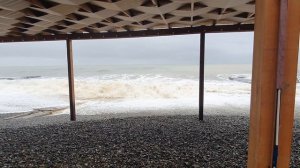 Шторм 8 февраля 2026г. Адлер. Сочи.