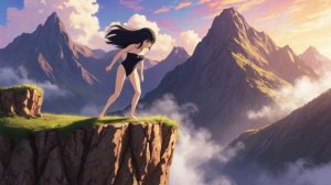 С высоты в красное озеро