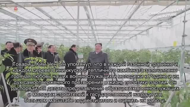 КНДР Торжественное открытие объединенной тепличной фермы Синуиджу, 2 февраля 2026 года