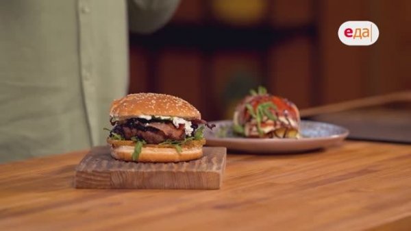 Лучший бургер по-домашнему. Версия салата капрезе.  | Наедине с Мосиным /37