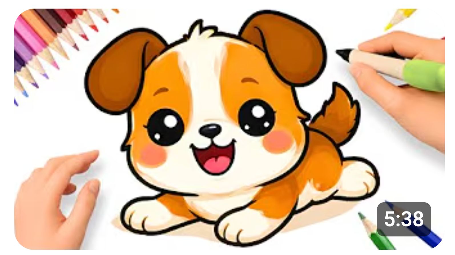 КАК НАРИСОВАТЬ МИЛОГО ЩЕНОЧКА В СТИЛЕ КАВАЙИ 🐾 смотреть онлайн