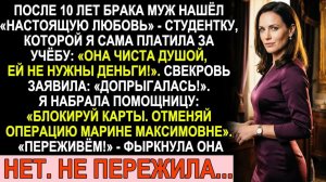 Истории из жизни|  После 10 лет брака муж нашёл «чистую душой» |Аудио рассказы|Жизненные истории